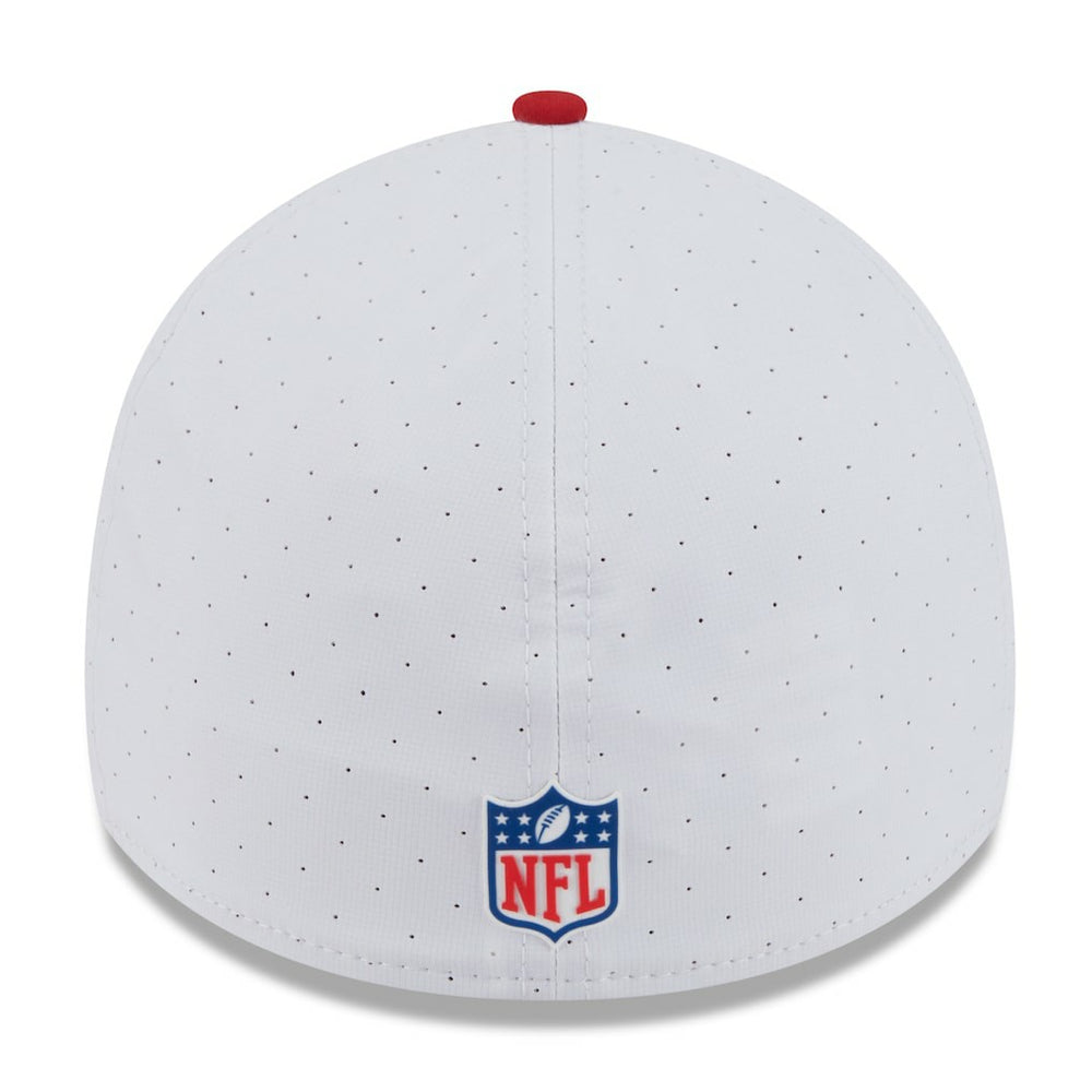San Francisco 49ers New Era 2025 NFL Training Camp 39THIRTY Flex Hat White/Scarlet - NFL