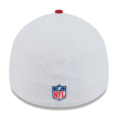 San Francisco 49ers New Era 2025 NFL Training Camp 39THIRTY Flex Hat White/Scarlet - NFL