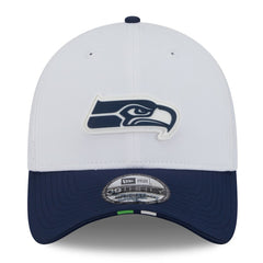 Seattle Seahawks New Era 2025 NFL Training Camp 39THIRTY Flex Hat White/College Navy - NFL