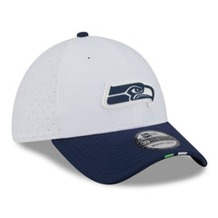Seattle Seahawks New Era 2025 NFL Training Camp 39THIRTY Flex Hat White/College Navy - NFL