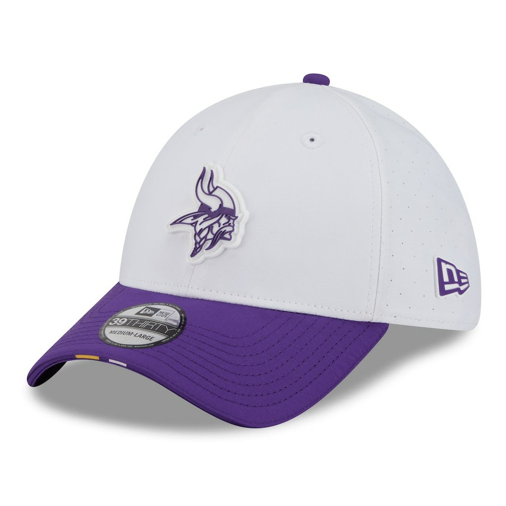 Minnesota Vikings New Era 2025 NFL Training Camp 39THIRTY Flex Hat White/Purple - NFL