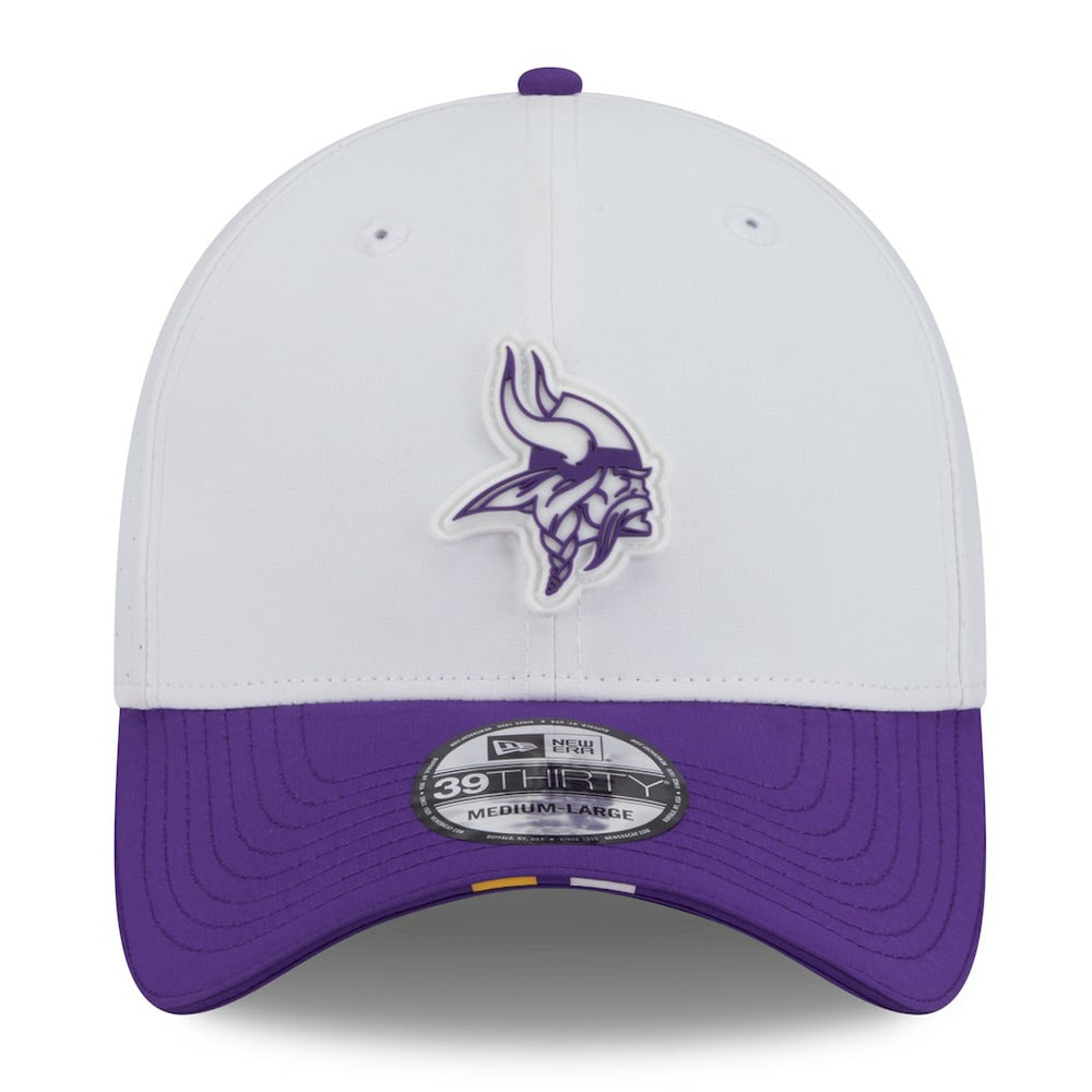 Minnesota Vikings New Era 2025 NFL Training Camp 39THIRTY Flex Hat White/Purple - NFL