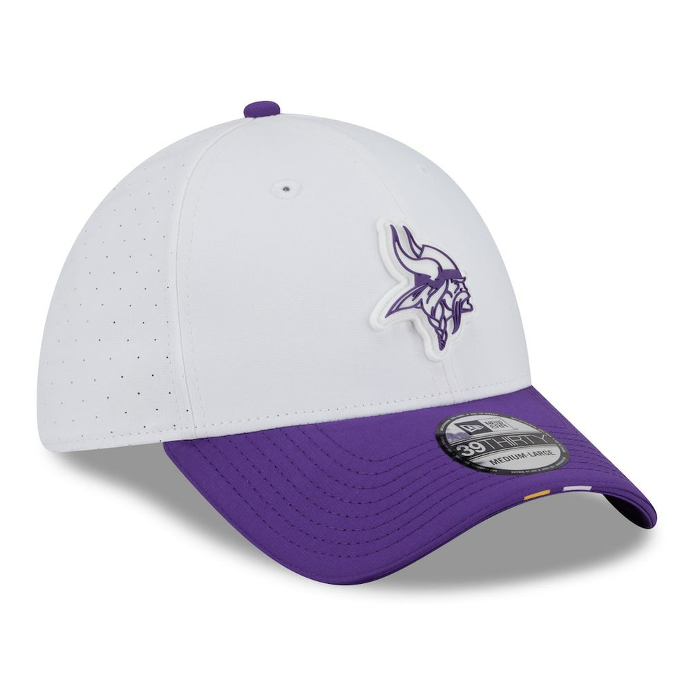 Minnesota Vikings New Era 2025 NFL Training Camp 39THIRTY Flex Hat White/Purple - NFL
