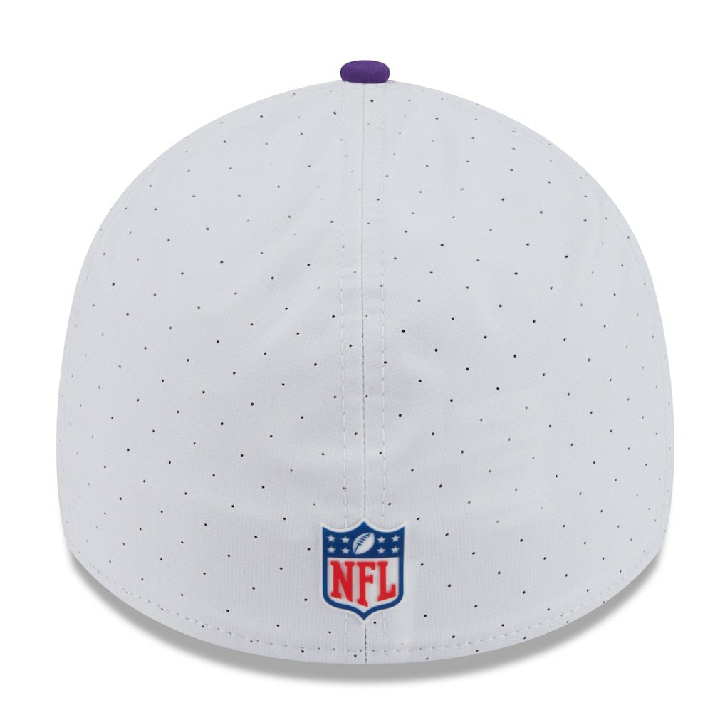 Minnesota Vikings New Era 2025 NFL Training Camp 39THIRTY Flex Hat White/Purple - NFL