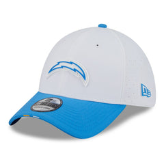 Los Angeles Chargers New Era 2025 NFL Training Camp 39THIRTY Flex Hat White/Powder Blue - NFL