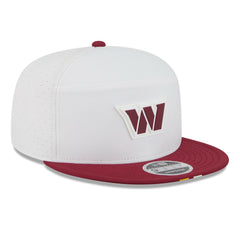 Washington Commanders New Era 2025 NFL Training Camp Split Panel 9FIFTY Snapback Hat White/Burgundy - NFL