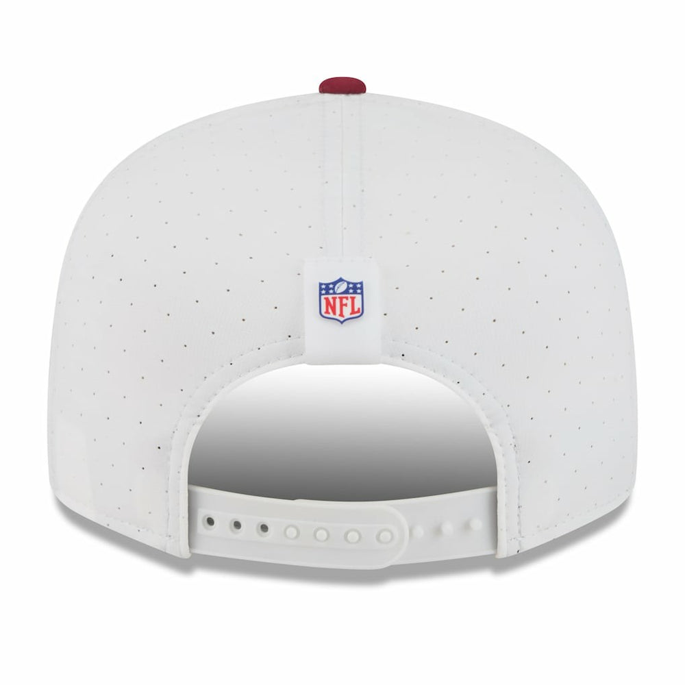 Washington Commanders New Era 2025 NFL Training Camp Split Panel 9FIFTY Snapback Hat White/Burgundy - NFL