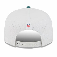 Philadelphia Eagles New Era 2025 NFL Training Camp Split Panel 9FIFTY Snapback Hat White/Midnight Green - NFL