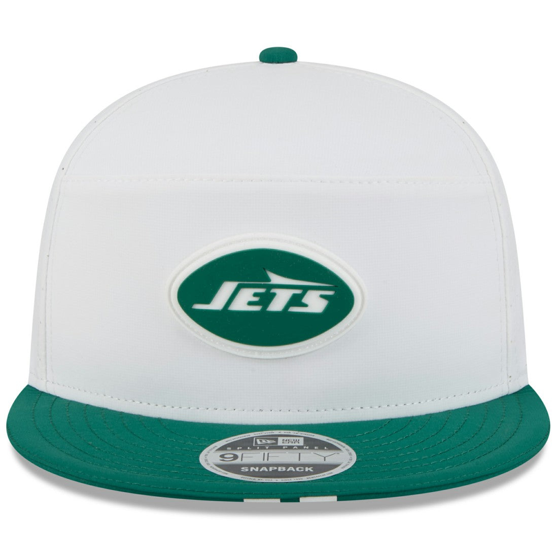 New York Jets New Era 2025 NFL Training Camp Split Panel 9FIFTY Snapback Hat White/Green - NFL