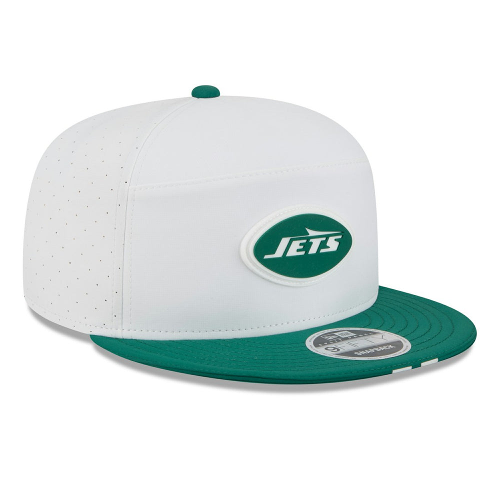 New York Jets New Era 2025 NFL Training Camp Split Panel 9FIFTY Snapback Hat White/Green - NFL