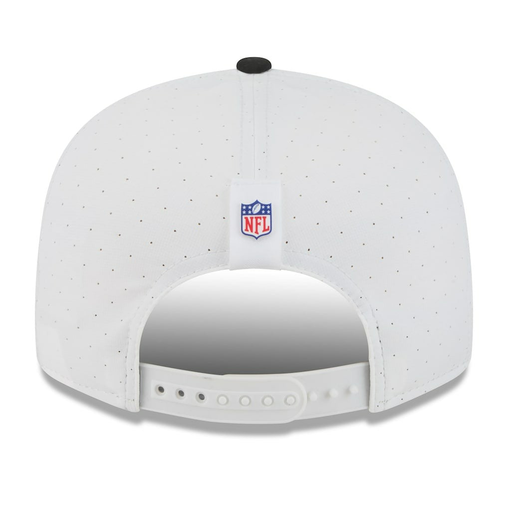 Pittsburgh Steelers New Era 2025 NFL Training Camp Split Panel 9FIFTY Snapback Hat White/Black - NFL
