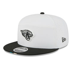 Jacksonville Jaguars New Era 2025 NFL Training Camp Split Panel 9FIFTY Snapback Hat White/Black - NFL
