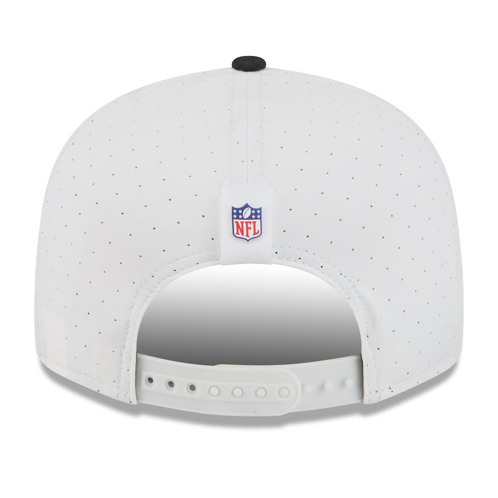 Jacksonville Jaguars New Era 2025 NFL Training Camp Split Panel 9FIFTY Snapback Hat White/Black - NFL