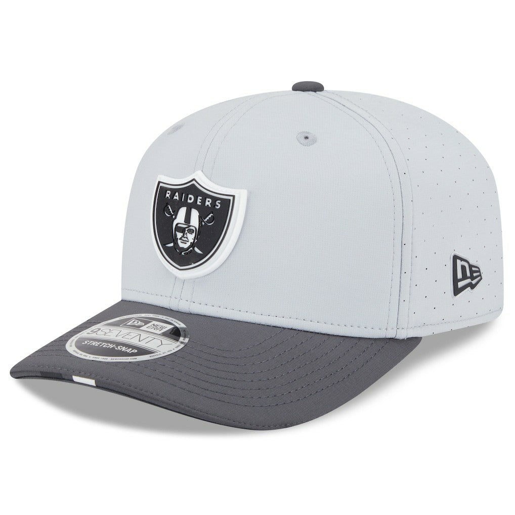 Las Vegas Raiders New Era 2025 NFL Training Camp 9SEVENTY Adjustable Hat Gray/Graphite - NFL