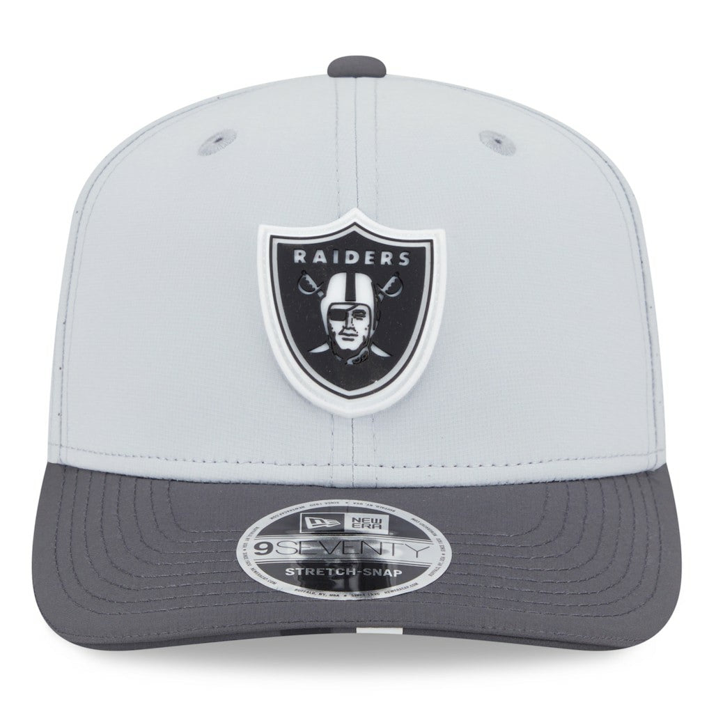 Las Vegas Raiders New Era 2025 NFL Training Camp 9SEVENTY Adjustable Hat Gray/Graphite - NFL