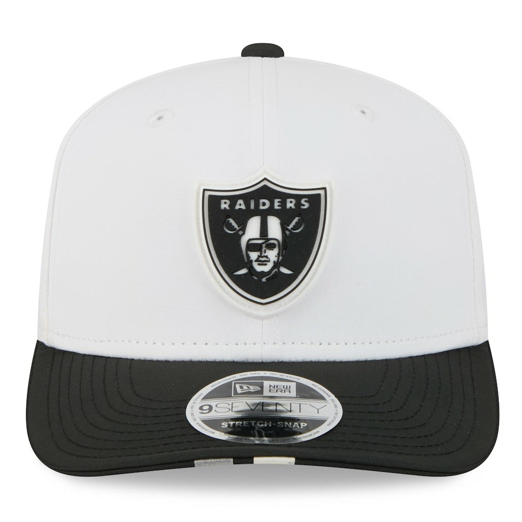 Las Vegas Raiders New Era 2025 NFL Training Camp 9SEVENTY Adjustable Hat White/Black - NFL