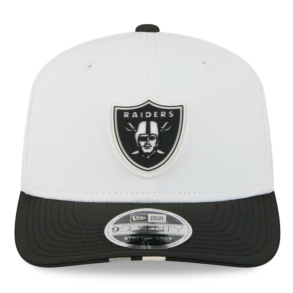 Las Vegas Raiders New Era 2025 NFL Training Camp 9SEVENTY Adjustable Hat White/Black - NFL