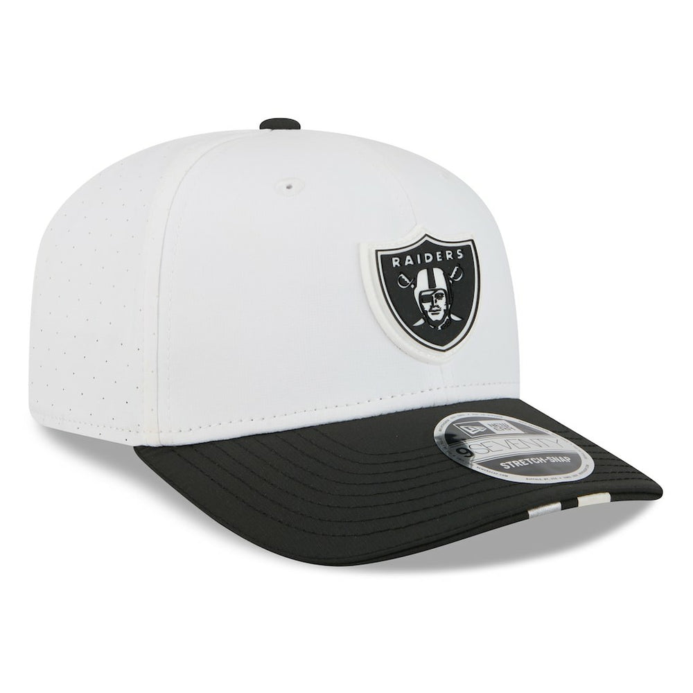 Las Vegas Raiders New Era 2025 NFL Training Camp 9SEVENTY Adjustable Hat White/Black - NFL