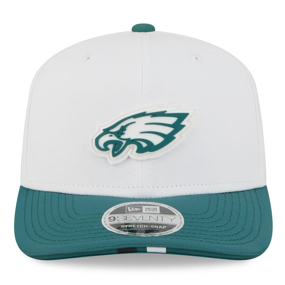 Philadelphia Eagles New Era 2025 NFL Training Camp 9SEVENTY Adjustable Hat White/Midnight Green - NFL