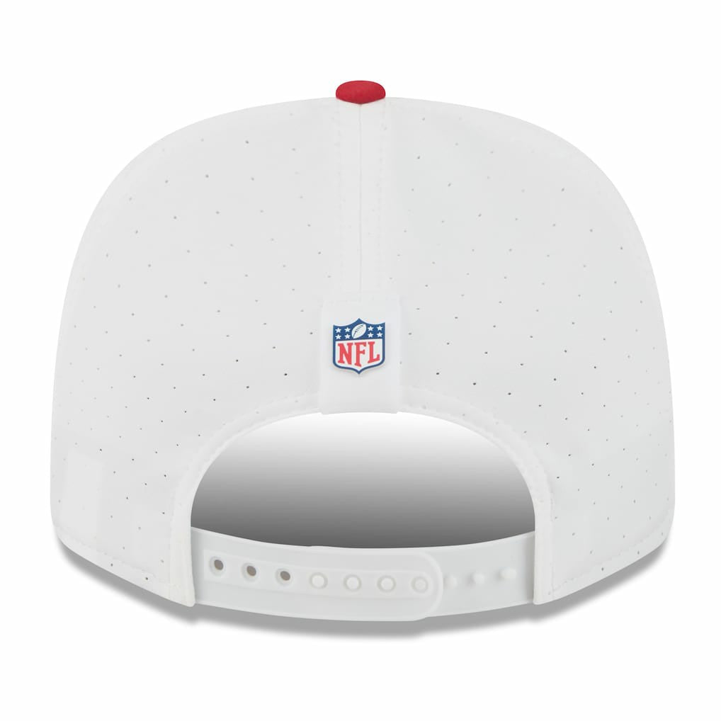 San Francisco 49ers New Era 2025 NFL Training Camp 9SEVENTY Adjustable Hat White/Scarlet - NFL