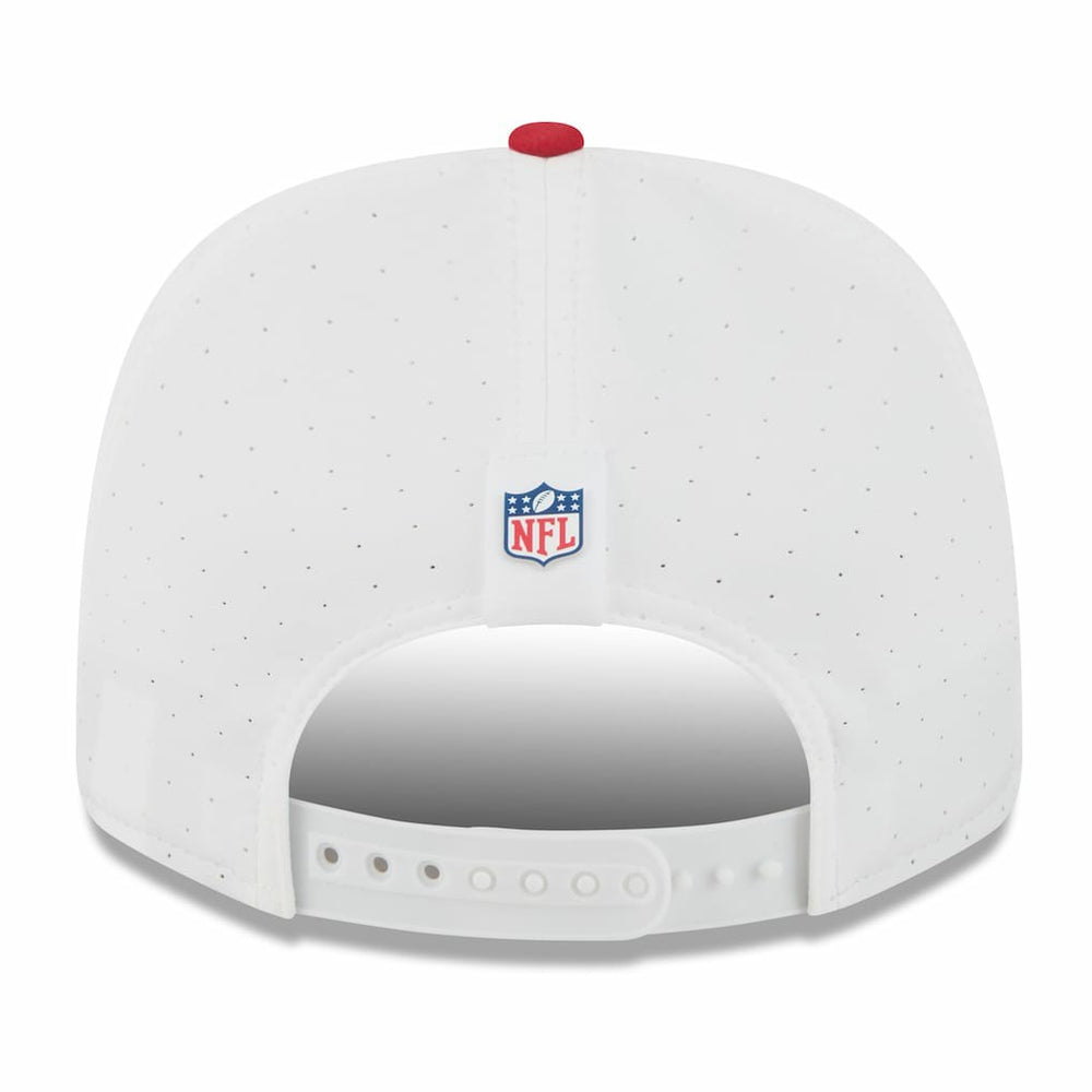 San Francisco 49ers New Era 2025 NFL Training Camp 9SEVENTY Adjustable Hat White/Scarlet - NFL