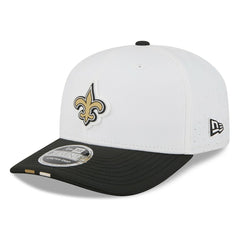 New Orleans Saints New Era 2025 NFL Training Camp 9SEVENTY Adjustable Hat White/Black - NFL