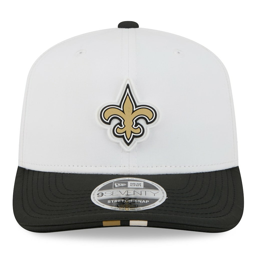 New Orleans Saints New Era 2025 NFL Training Camp 9SEVENTY Adjustable Hat White/Black - NFL