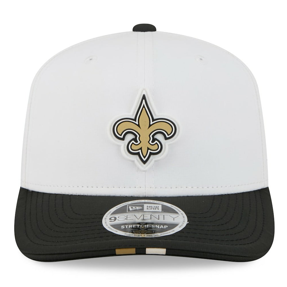 New Orleans Saints New Era 2025 NFL Training Camp 9SEVENTY Adjustable Hat White/Black - NFL
