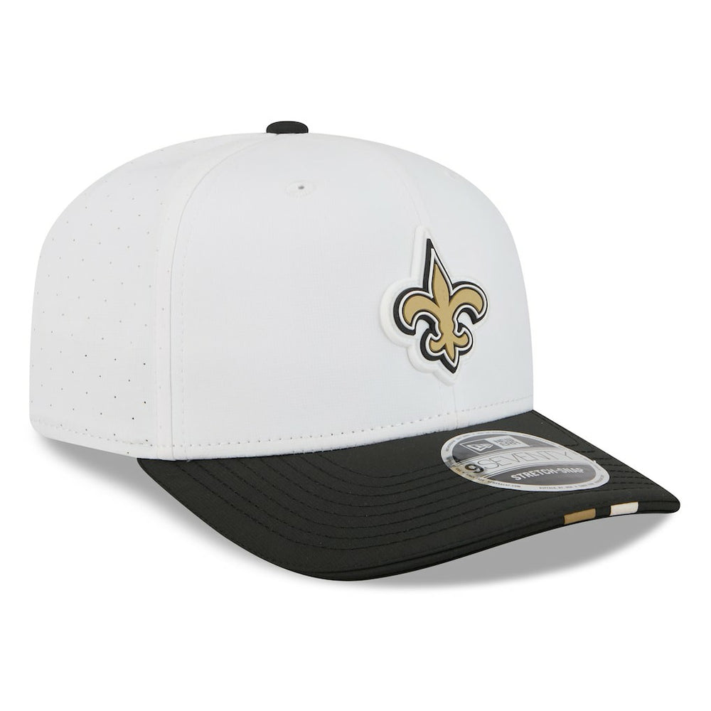 New Orleans Saints New Era 2025 NFL Training Camp 9SEVENTY Adjustable Hat White/Black - NFL