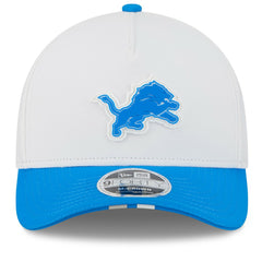 Detroit Lions New Era 2025 NFL Training Camp A-Frame 9FORTY Adjustable Hat White/Blue - NFL