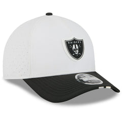 Las Vegas Raiders New Era 2025 NFL Training Camp A-Frame 9FORTY Adjustable Hat White/Black - NFL