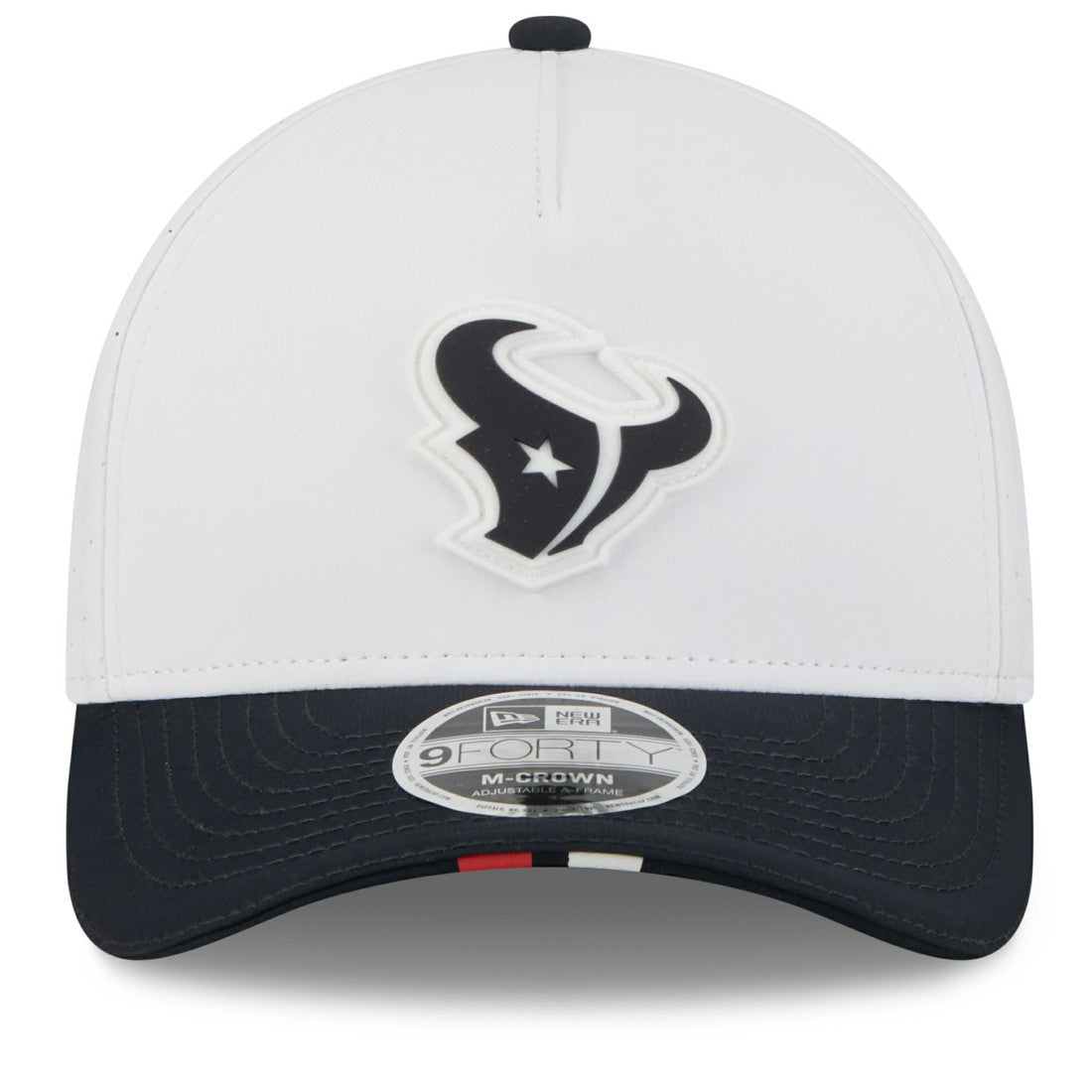 Houston Texans New Era 2025 NFL Training Camp A-Frame 9FORTY Adjustable Hat White/Navy - NFL