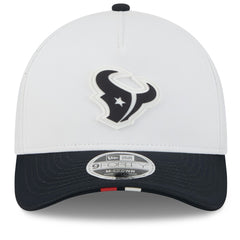 Houston Texans New Era 2025 NFL Training Camp A-Frame 9FORTY Adjustable Hat White/Navy - NFL