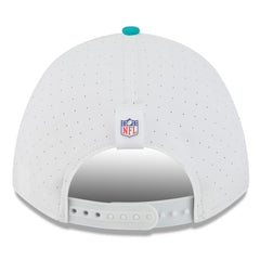 Miami Dolphins New Era 2025 NFL Training Camp A-Frame 9FORTY Adjustable Hat White/Aqua - NFL