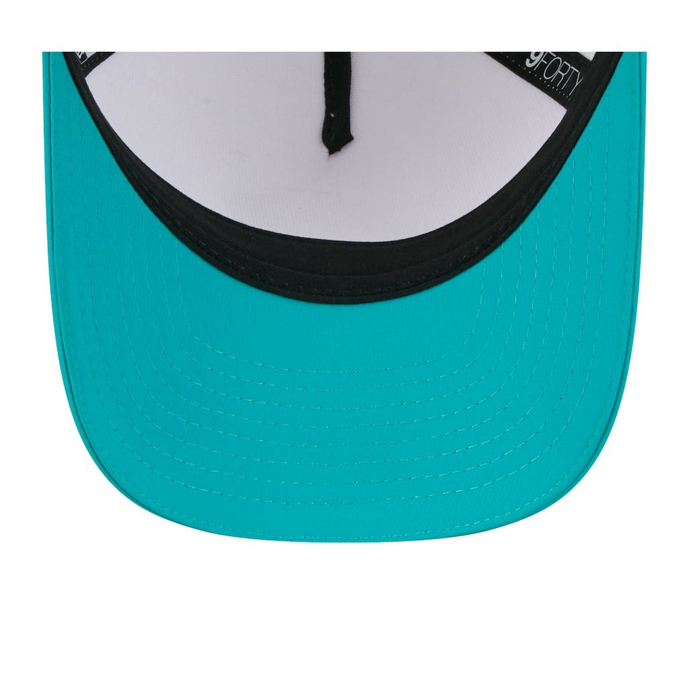 Miami Dolphins New Era 2025 NFL Training Camp A-Frame 9FORTY Adjustable Hat White/Aqua - NFL