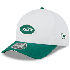 New York Jets New Era 2025 NFL Training Camp A-Frame 9FORTY Adjustable Hat White/Green - NFL