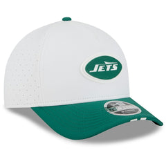 New York Jets New Era 2025 NFL Training Camp A-Frame 9FORTY Adjustable Hat White/Green - NFL