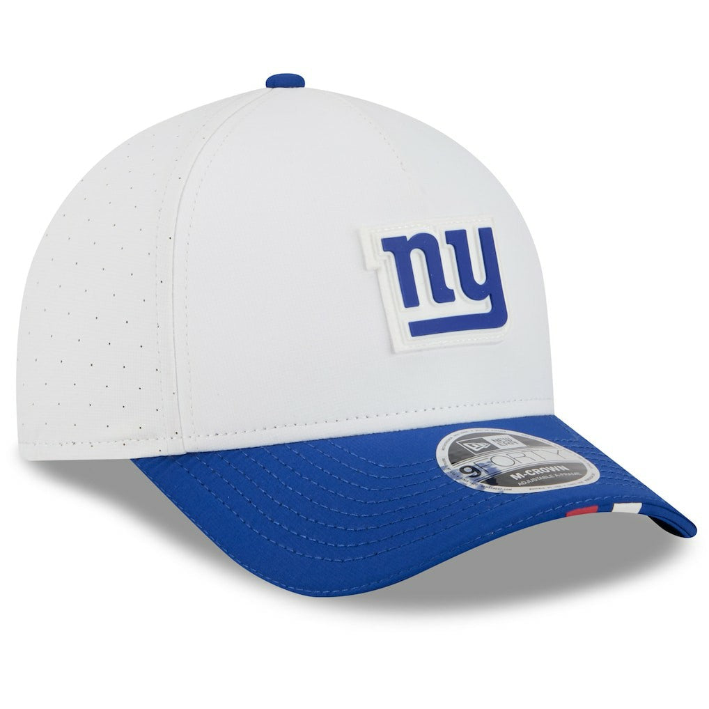 New York Giants New Era 2025 NFL Training Camp A-Frame 9FORTY Adjustable Hat White/Royal - NFL