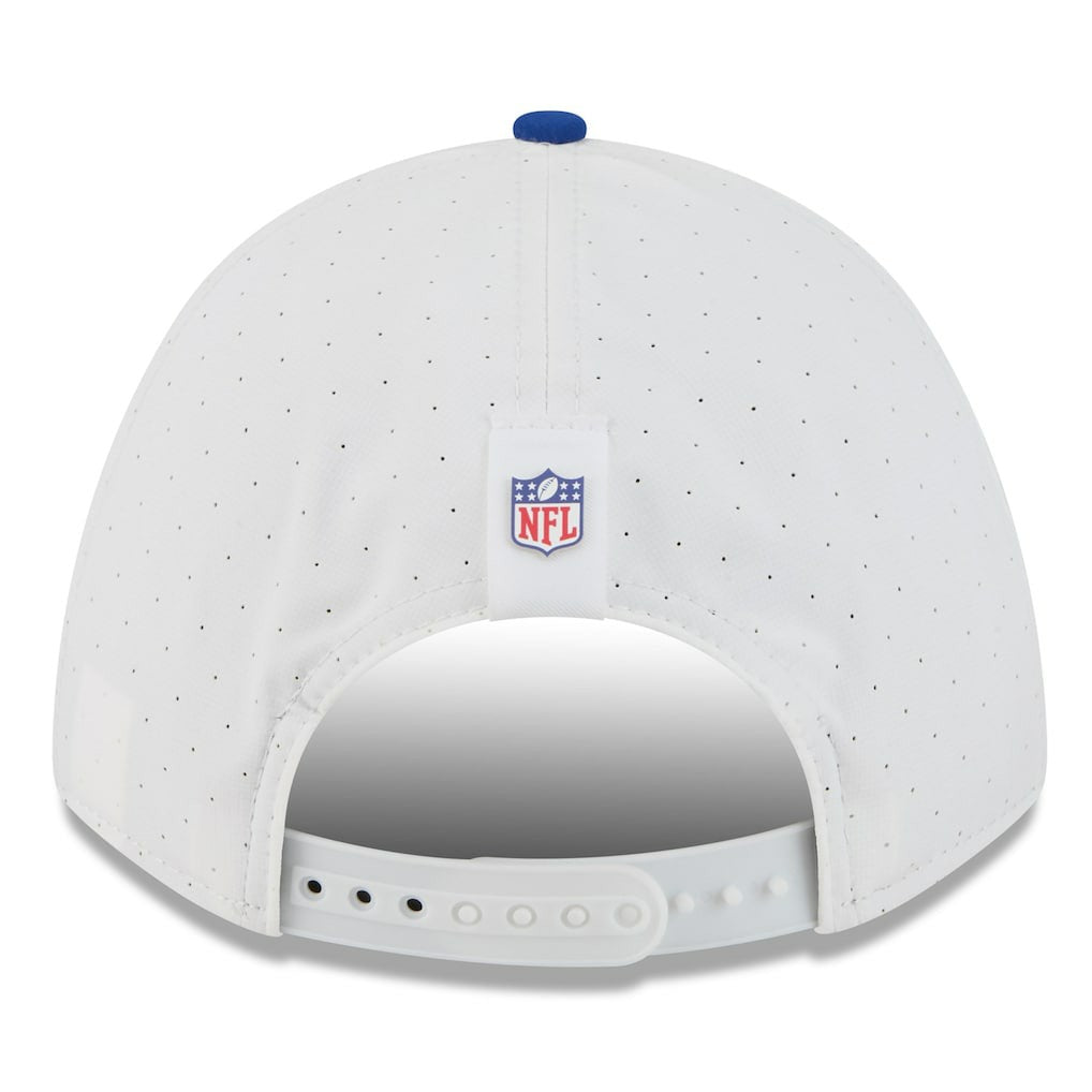 New York Giants New Era 2025 NFL Training Camp A-Frame 9FORTY Adjustable Hat White/Royal - NFL