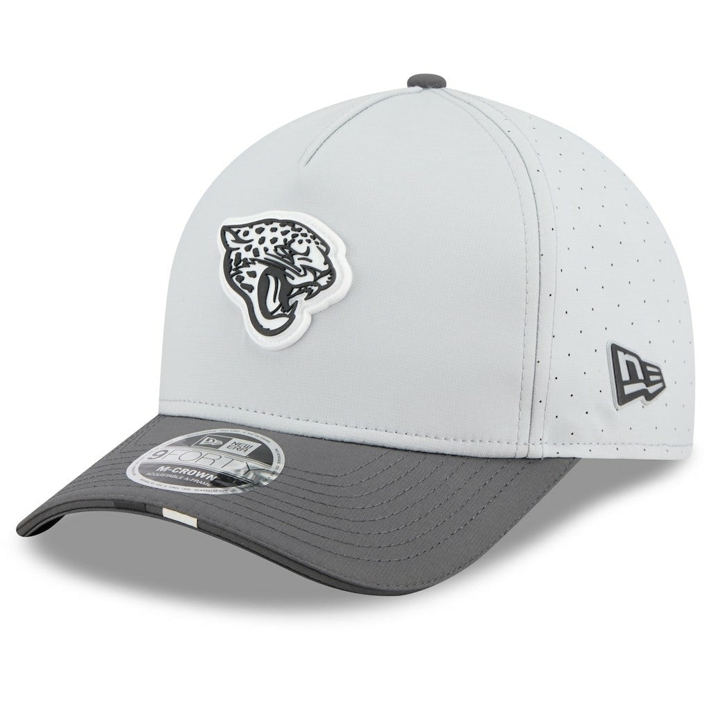 Jacksonville Jaguars New Era 2025 NFL Training Camp A-Frame 9FORTY Adjustable Hat Gray/Graphite - NFL
