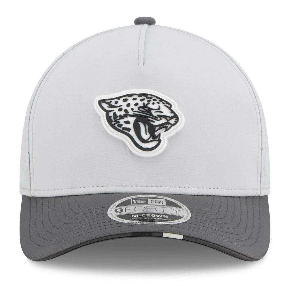 Jacksonville Jaguars New Era 2025 NFL Training Camp A-Frame 9FORTY Adjustable Hat Gray/Graphite - NFL