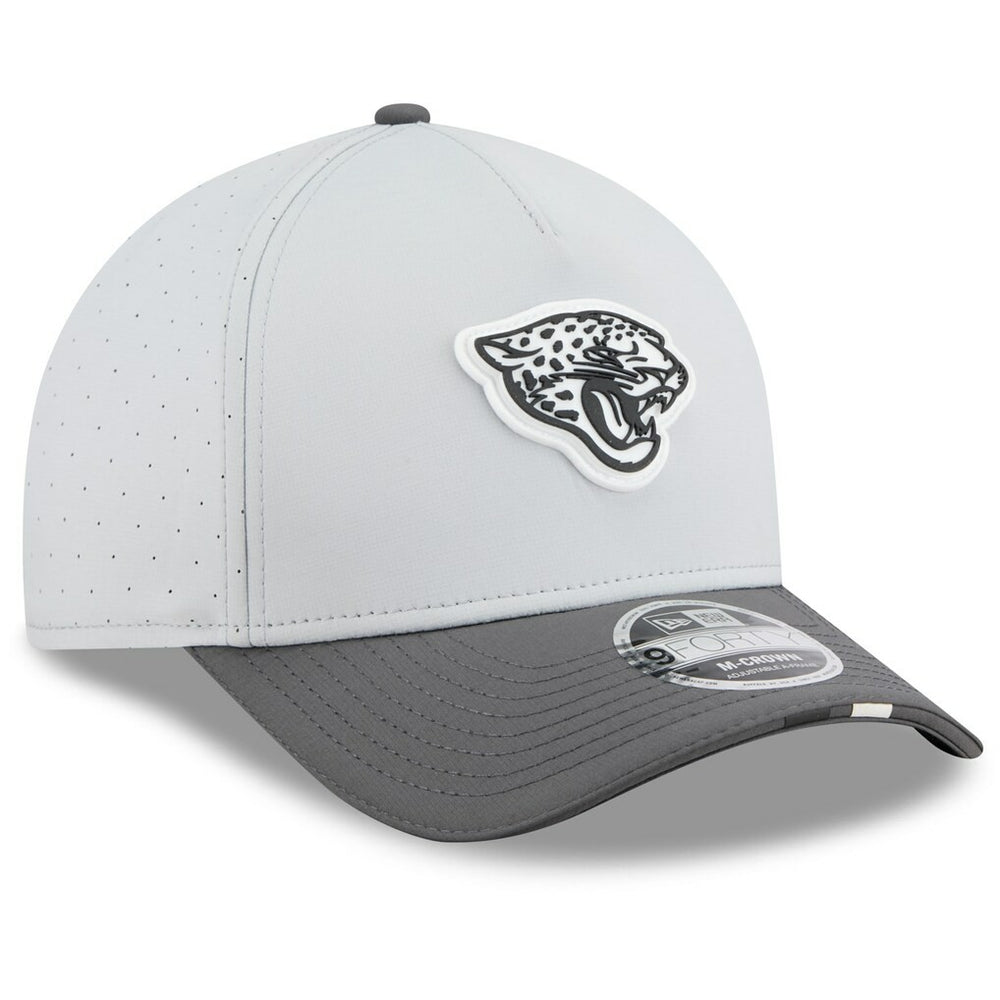 Jacksonville Jaguars New Era 2025 NFL Training Camp A-Frame 9FORTY Adjustable Hat Gray/Graphite - NFL