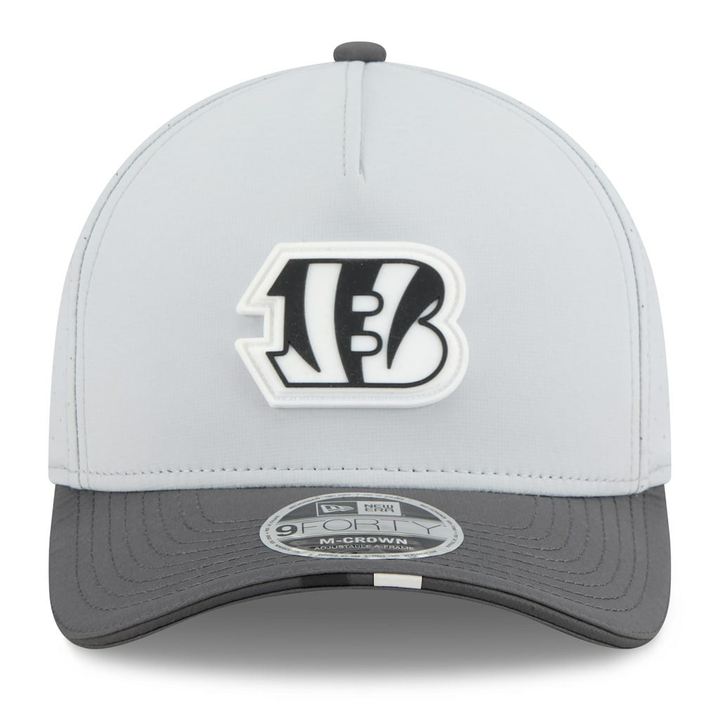 Cincinnati Bengals New Era 2025 NFL Training Camp A-Frame 9FORTY Adjustable Hat Gray/Graphite - NFL