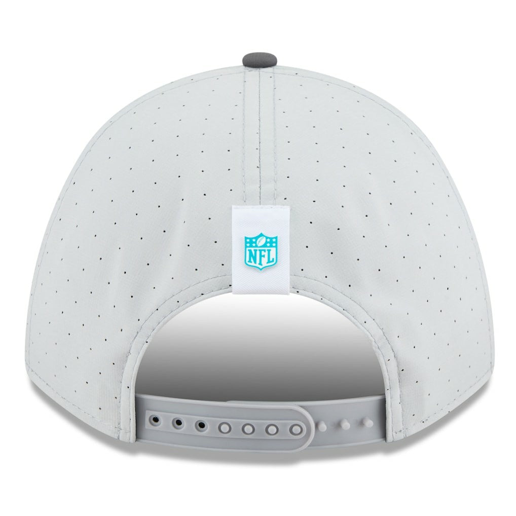 Miami Dolphins New Era 2025 NFL Training Camp A-Frame 9FORTY Adjustable Hat Gray/Graphite - NFL