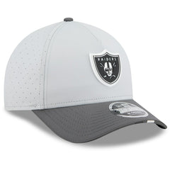 Las Vegas Raiders New Era 2025 NFL Training Camp A-Frame 9FORTY Adjustable Hat Gray/Graphite - NFL