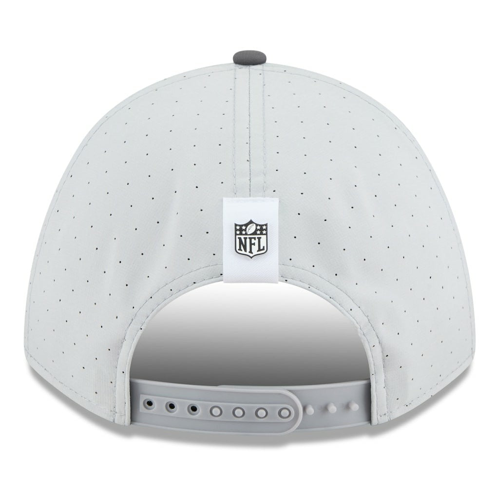 Las Vegas Raiders New Era 2025 NFL Training Camp A-Frame 9FORTY Adjustable Hat Gray/Graphite - NFL