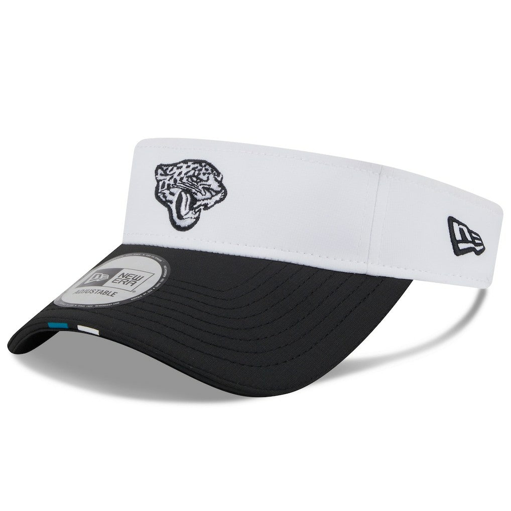Jacksonville Jaguars New Era 2025 NFL Training Camp Adjustable Visor White/Black - NFL