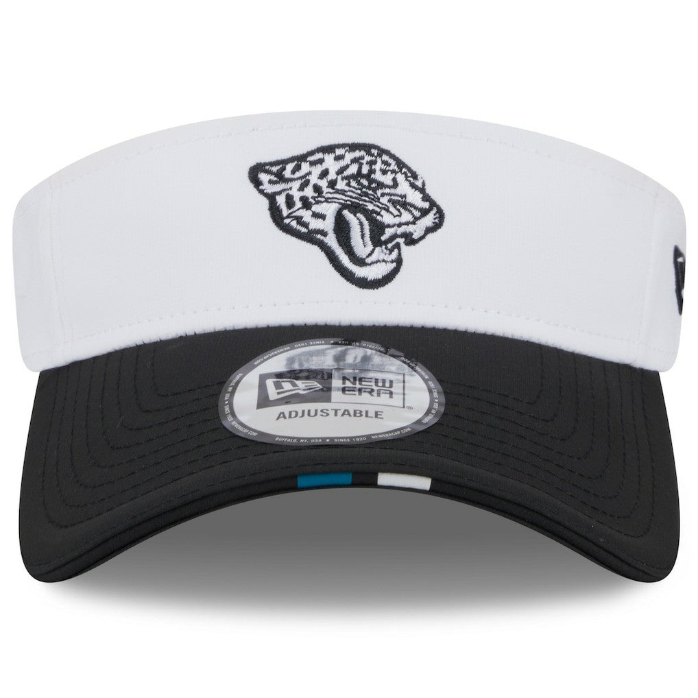 Jacksonville Jaguars New Era 2025 NFL Training Camp Adjustable Visor White/Black - NFL