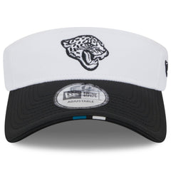Jacksonville Jaguars New Era 2025 NFL Training Camp Adjustable Visor White/Black - NFL