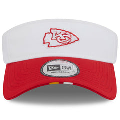 Kansas City Chiefs New Era 2025 NFL Training Camp Adjustable Visor White/Red - NFL